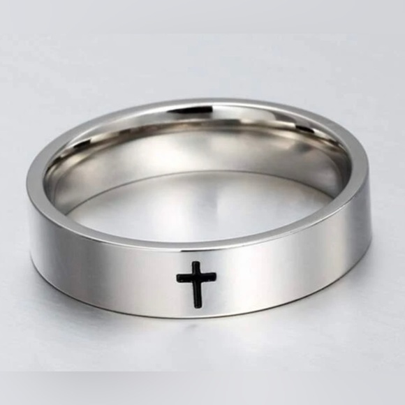 Other - Mens stainless Cross detail Ring